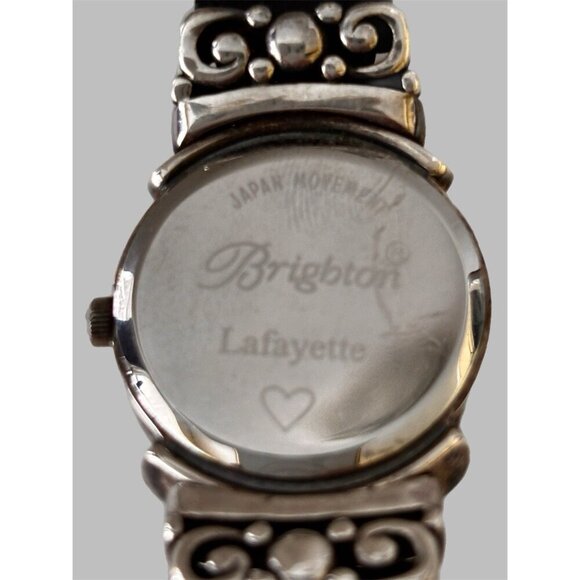 Brighton Lafayette Silver Tone Case Quartz Analog Women's Watch New Battery - Picture 7 of 8